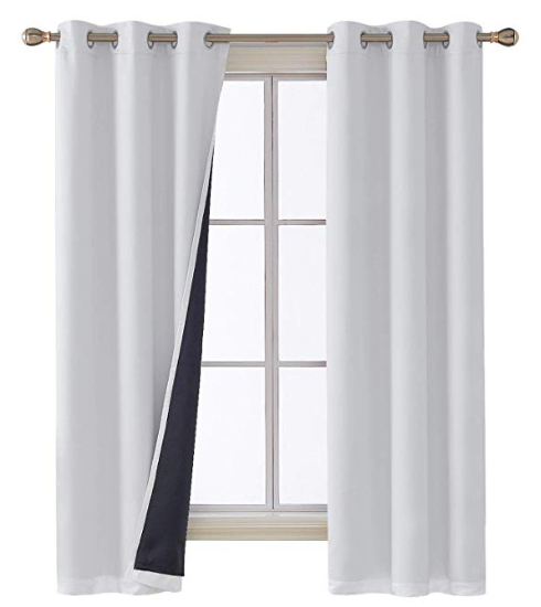 White Blackout Curtains